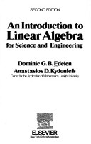 Book cover for An Introduction to Linear Algebra for Science and Engineering