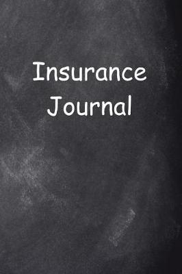 Cover of Insurance Journal Chalkboard Design