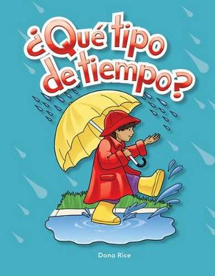 Book cover for Qu  tipo de tiempo? (What Kind of Weather?) Lap Book (Spanish Version)