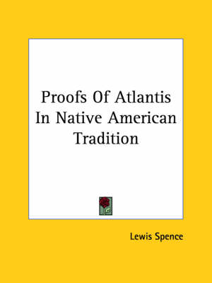 Book cover for Proofs of Atlantis in Native American Tradition