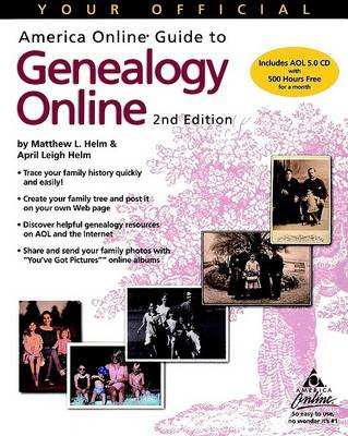 Book cover for Your Official America Online Guide to Genealogy Online