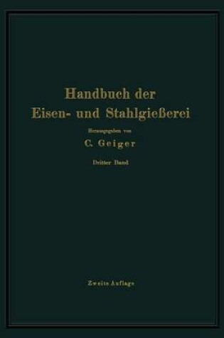 Cover of Handbuch Der Eisen- Und Stahlgiesserei