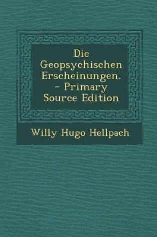 Cover of Die Geopsychischen Erscheinungen.