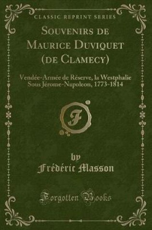 Cover of Souvenirs de Maurice Duviquet (de Clamecy)