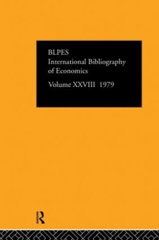 Cover of IBSS: Economics: 1979 Volume 28