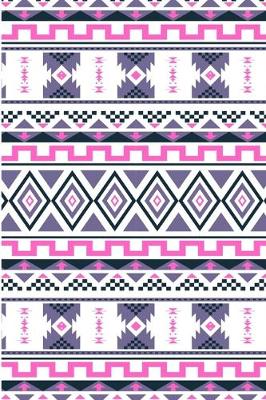 Book cover for Pink, Purple and Black Azteck Pattern