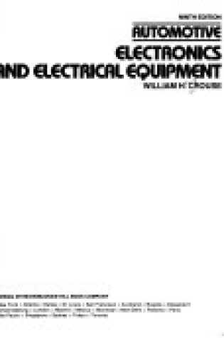 Cover of Automotive Electronics and Electrical Equipment