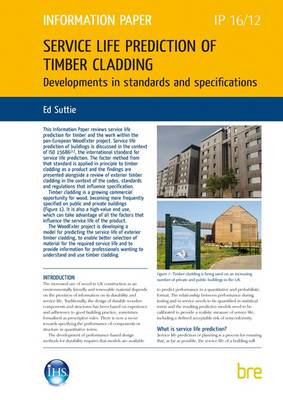 Book cover for Service Life Prediction for Timber Cladding: Developments in Standards and Specifications