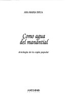 Book cover for Como Agua de Manatial