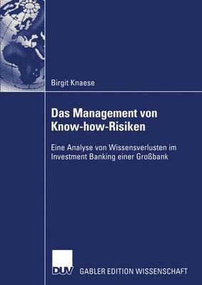 Book cover for Das Management von Know-how-Risiken