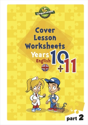 Book cover for Cover Lesson Worksheets - Years 10 & 11 English, Part 2