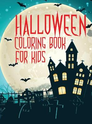 Book cover for Halloween coloring book for kids