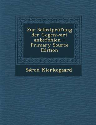 Book cover for Zur Selbstprufung Der Gegenwart Anbefohlen