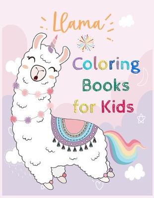 Book cover for Llama Coloring Books for Kids