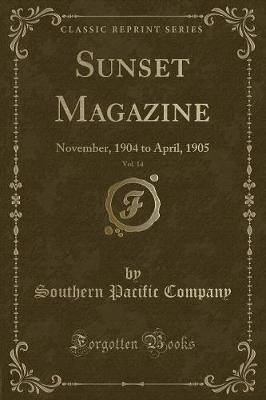 Book cover for Sunset Magazine, Vol. 14