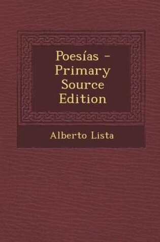 Cover of Poesias