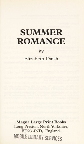 Book cover for Summer Romance