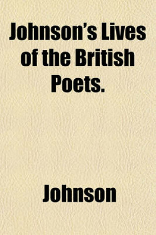 Cover of Johnson's Lives of the British Poets,1