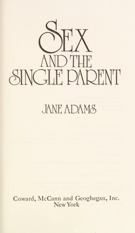 Book cover for Sex and the Single Parent