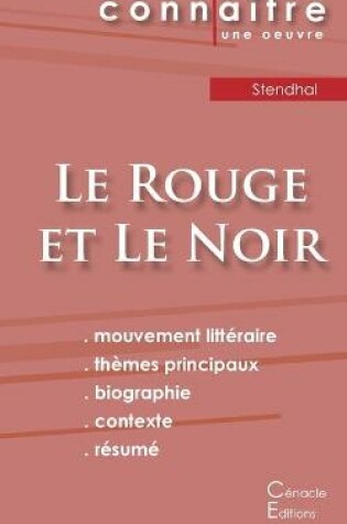 Cover of Fiche de lecture Le Rouge et le Noir de Stendhal (Analyse litteraire de reference et resume complet)
