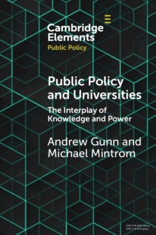 Cover of Public Policy and Universities