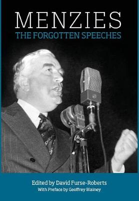 Book cover for Menzies: The Forgotten Speeches