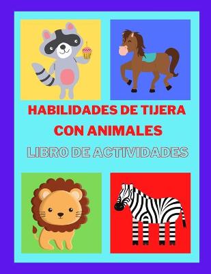 Book cover for Libro de actividades de tijeras con animales