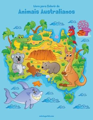 Book cover for Livro para Colorir de Animais Australianos