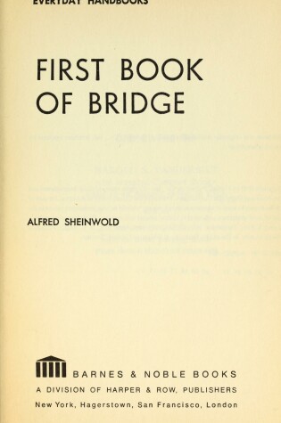 Cover of First Book of Bridge