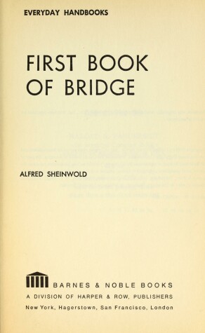 Book cover for First Book of Bridge