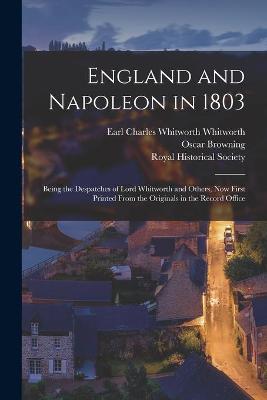 Book cover for England and Napoleon in 1803