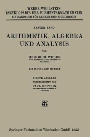 Cover of Arithmetik, Algebra Und Analysis
