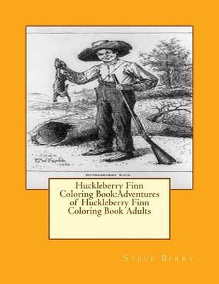 Book cover for Huckleberry Finn Coloring Book