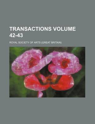 Book cover for Transactions Volume 42-43