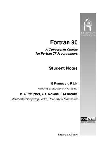 Cover of Fortran 90