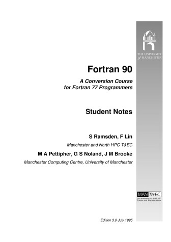Book cover for Fortran 90