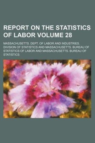 Cover of Report on the Statistics of Labor Volume 28