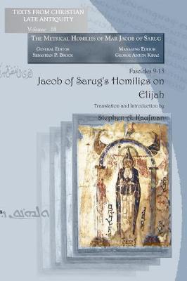 Book cover for Jacob of Sarug's Homilies on Elijah