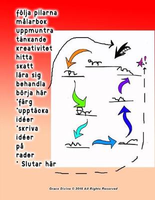 Book cover for foelja pilarna malarbok uppmuntra tankande kreativitet hitta skatt lara sig behandla boerja har *farg *upptacka ideer *skriva ideer pa rader * Slutar har