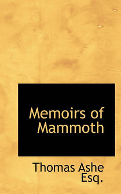 Book cover for Memoirs of Mammoth