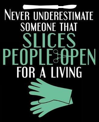 Book cover for Never Underestimate Someone That Slices People Open for A Living