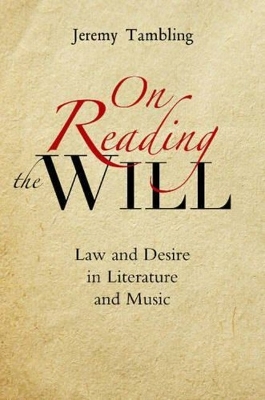 Book cover for On Reading the Will