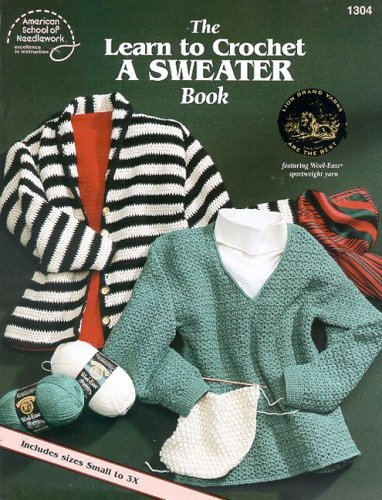 Book cover for Learn to Crochet a Sweater