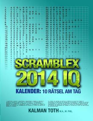 Book cover for Scramblex 2014 IQ Kalender