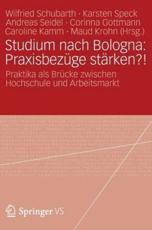 Cover of Studium Nach Bologna: Praxisbezuge Starken?!: Praktika ALS Brucke Zwischen Hochschule Und Arbeitsmarkt