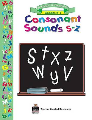 Book cover for Consonant Sounds S-Z Workbook
