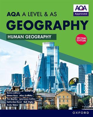 Book cover for AQA A Level & AS Geography: Human Geography second edition Student Book