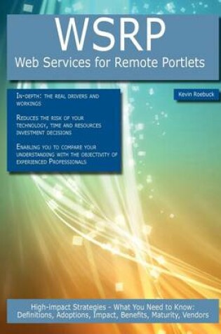 Cover of Wsrp - Web Services for Remote Portlets