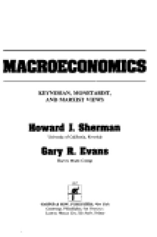 Cover of Macroeconomics