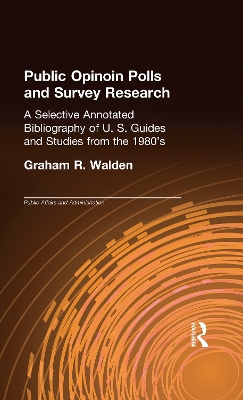 Book cover for Public Opinion Polls and Survey Research